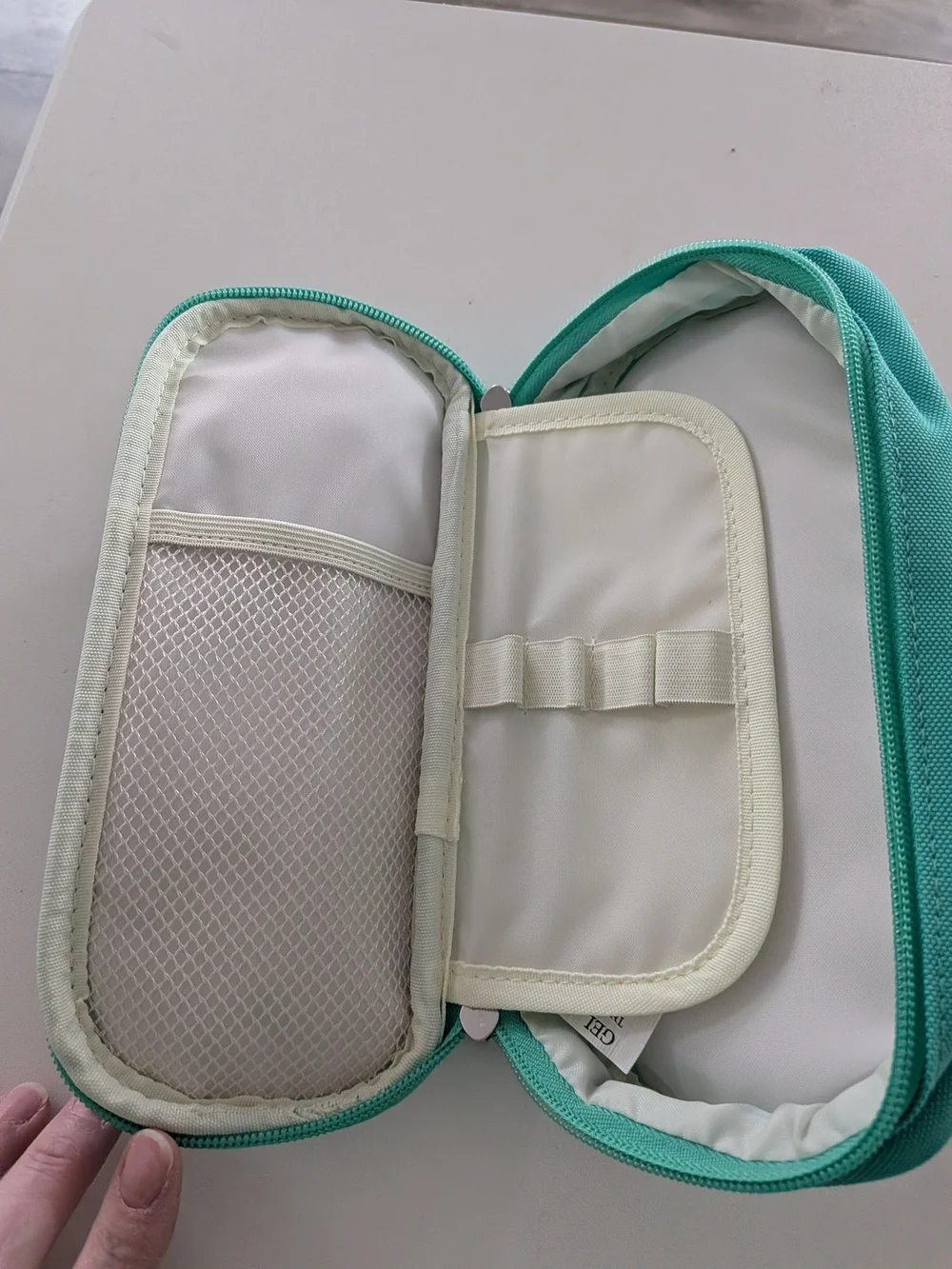 3/$14 Kids Teal Pencil Case with Music Graphics